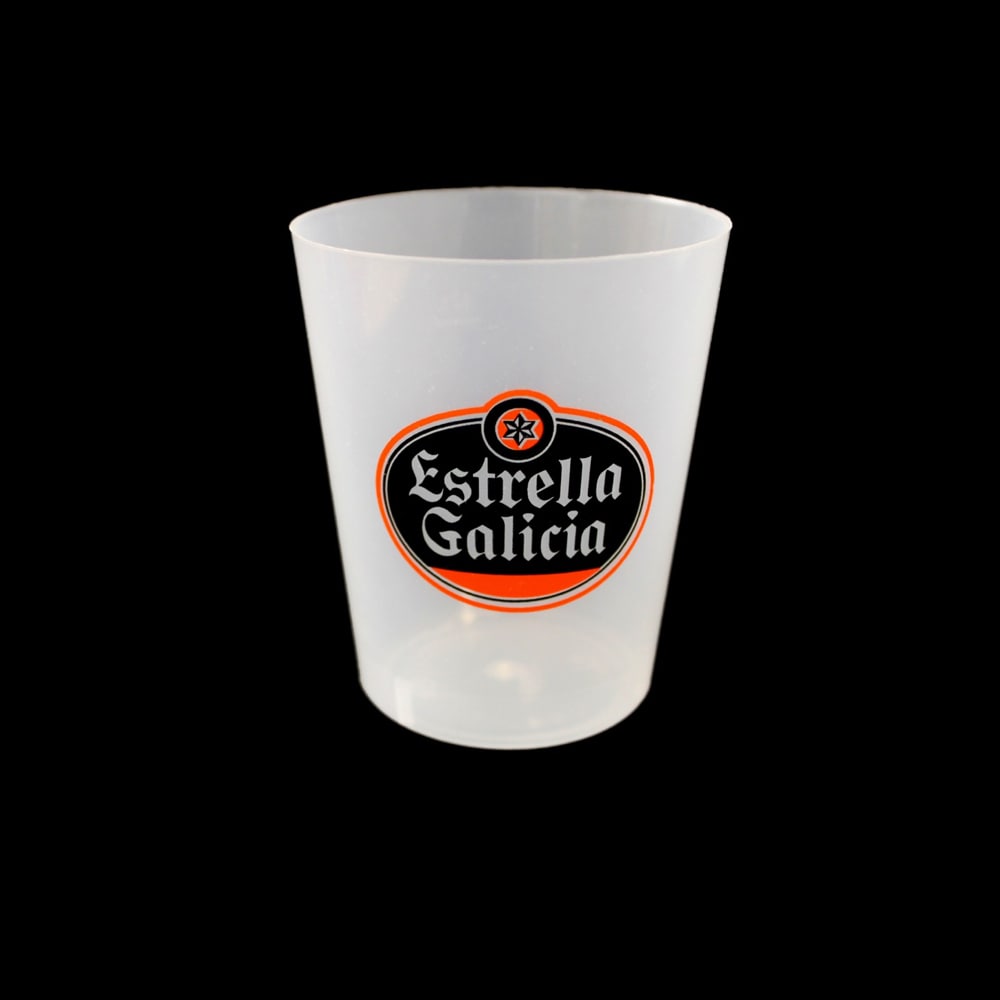 Vaso monouso reciclable tipo chato caña