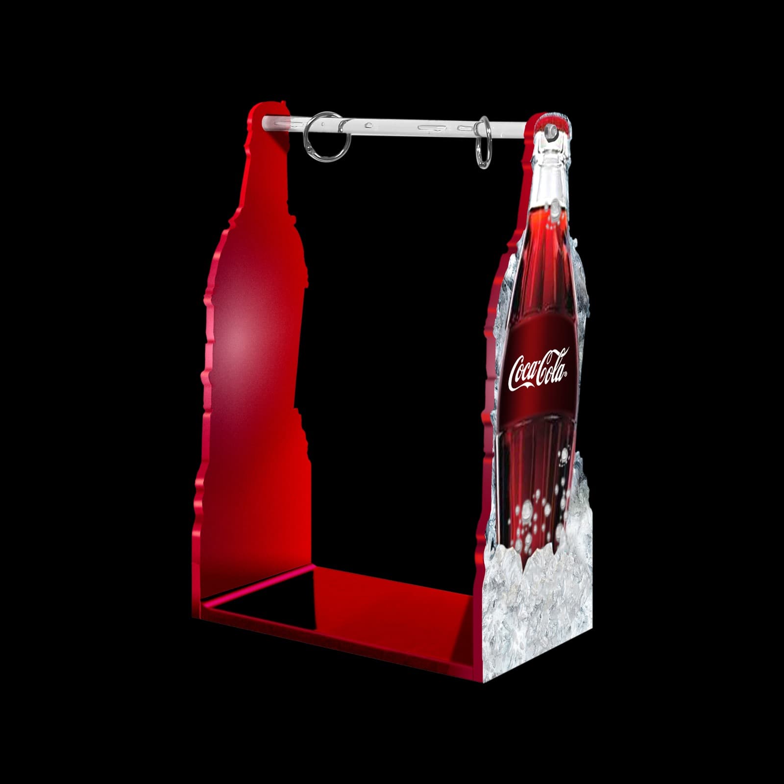 PORTA-PUBLICIDAD : CÓDIGO QR EN FORMA DE “BOTELLA”